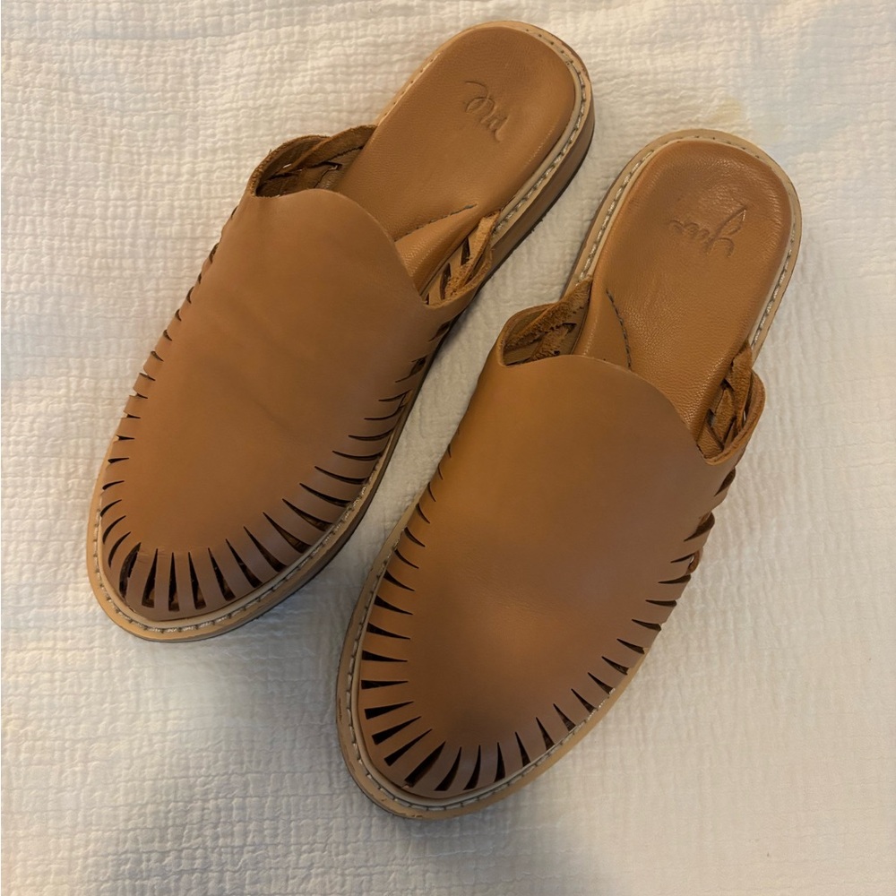 Sanuk Women's You Huarache Mule Tan - Size 9
